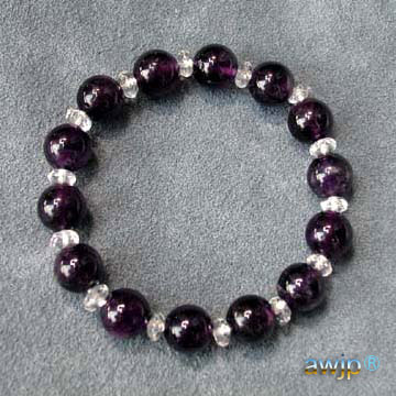紫水晶(アメシスト-アメジスト)ブレスレット b-19